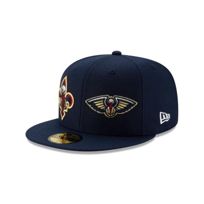 New Orleans Pelicans Gorra | New Era NBA Double Hit 59fifty Fitted Cap Mexico - Azules